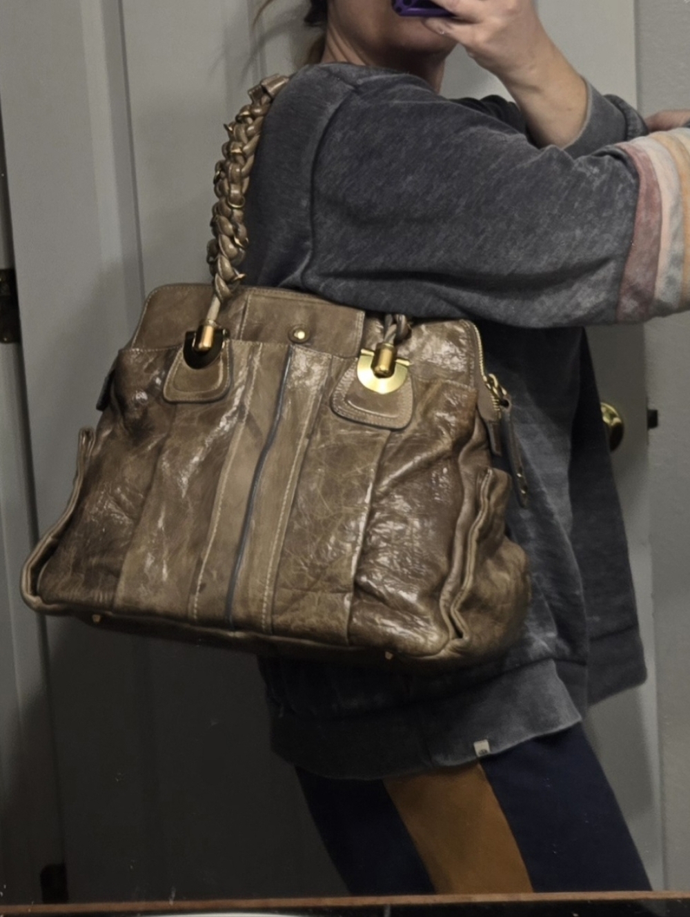Chloe Heloise Large Lambskin Leather with Entrupy COA - Picture 15 of 16